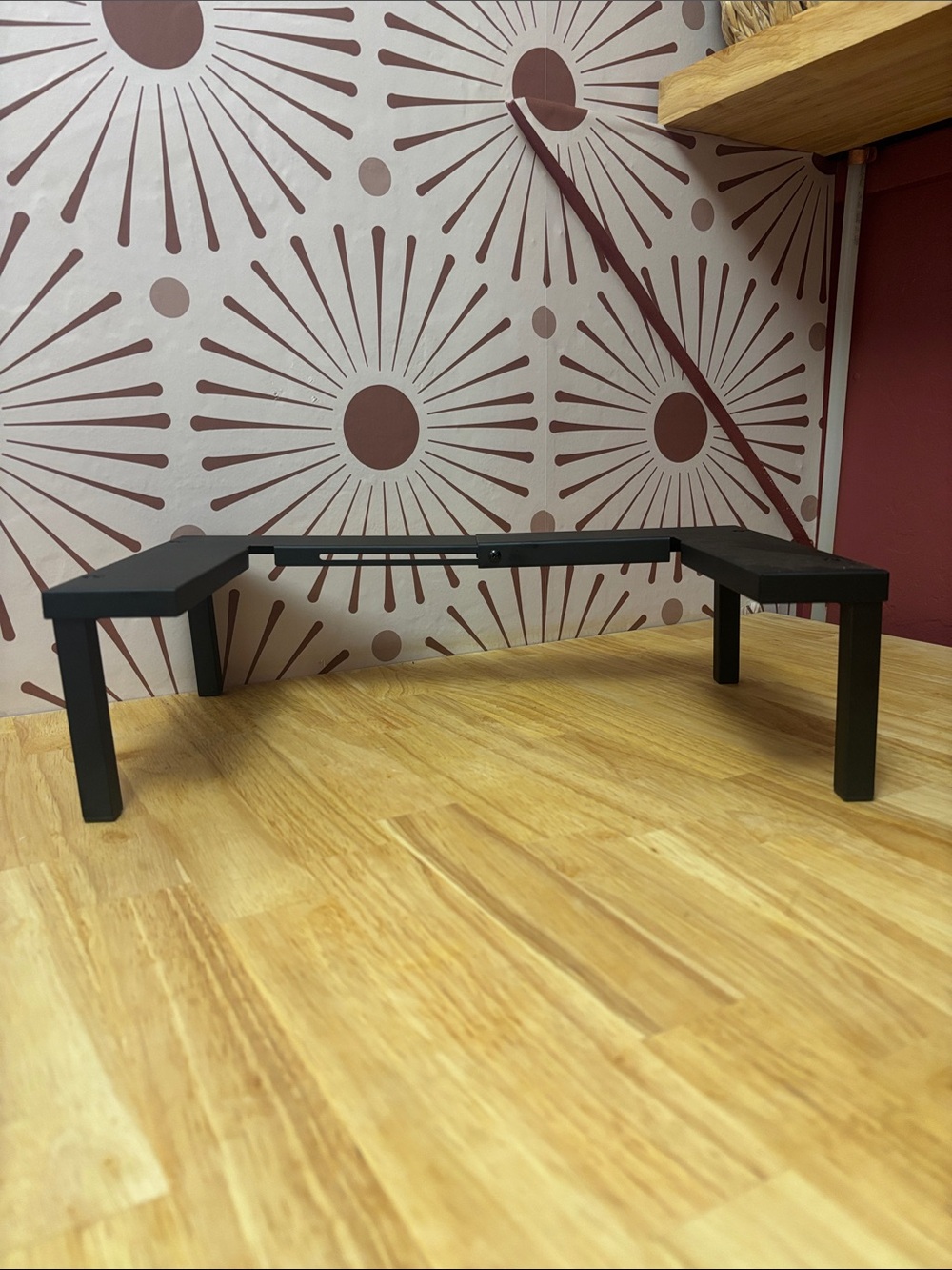 Black Adjustable Cabinet Shelf Riser - Home Organization